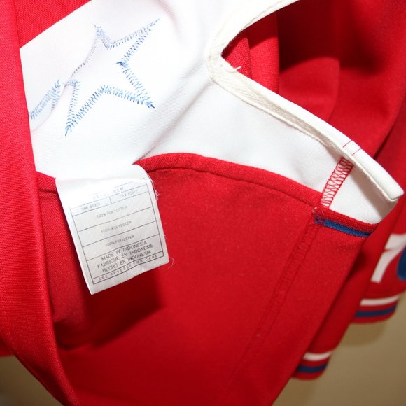 vintage 2002 Philadelphia 76ers Sixers snap-on warm-up jersey Nike Rewind 77 NBA - Picture 9 of 10